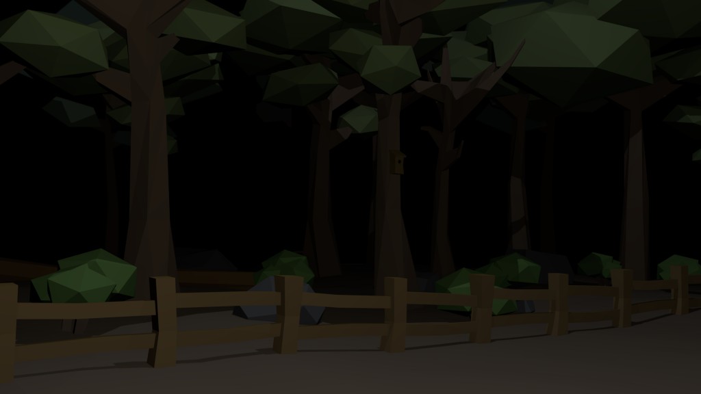Abandoned Place Low Poly Scene preview image 2